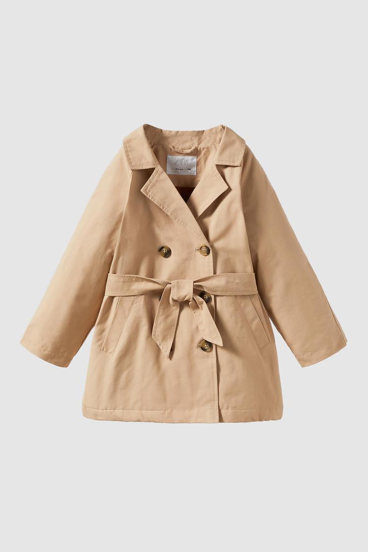 DOUBLE BREASTED BUTTONED TRENCH COAT Beige ZARA United States
